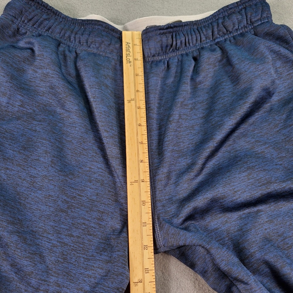 AND1 Mens Blue‎ Space Dye Performance Joggers XL Fleece Line Bungee Hem flaw - Picture 7 of 10